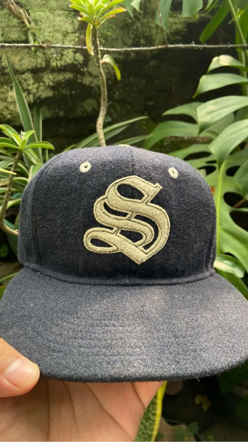topi vintage stussy x ebbets fields strapback - Preloved