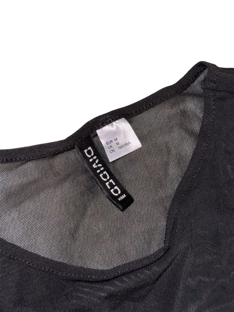 H&M Goth Emo Blouse Wanita black photo 1