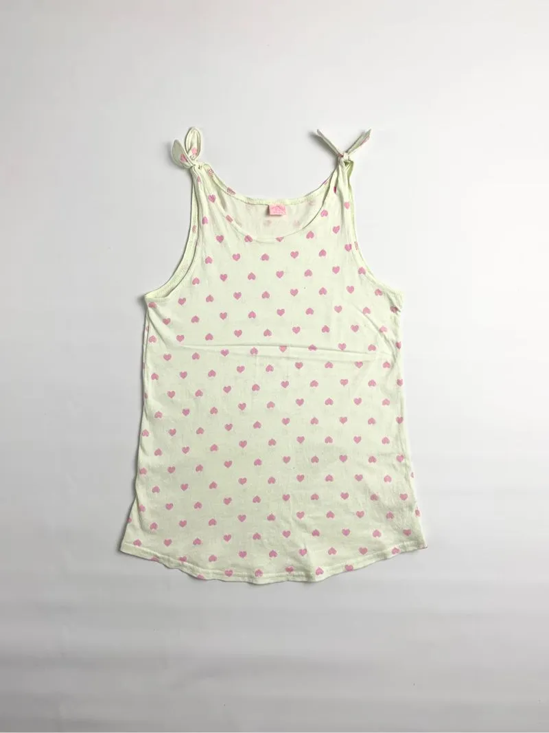 Y2k Mezzo Piano Tank Top Tie With Love Graphic photo 1