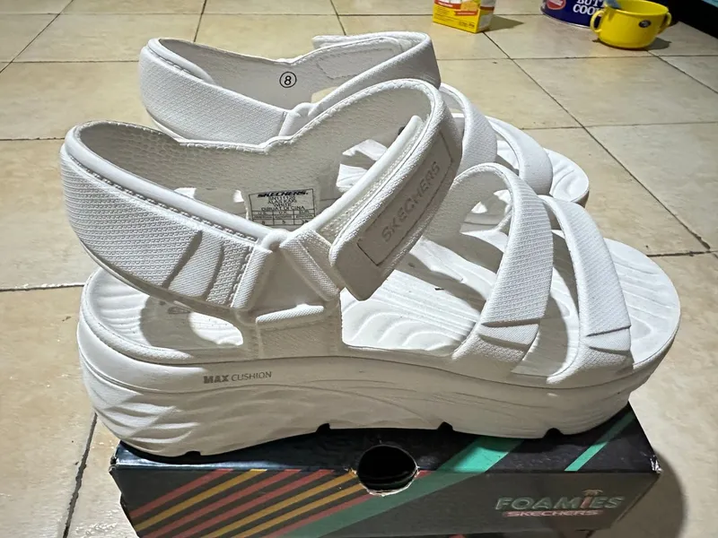 Skechers Casual Sandals slide Wanita white