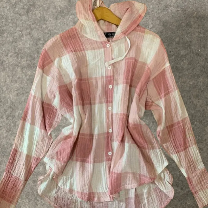 Casual Blouse Wanita white pink photo 1