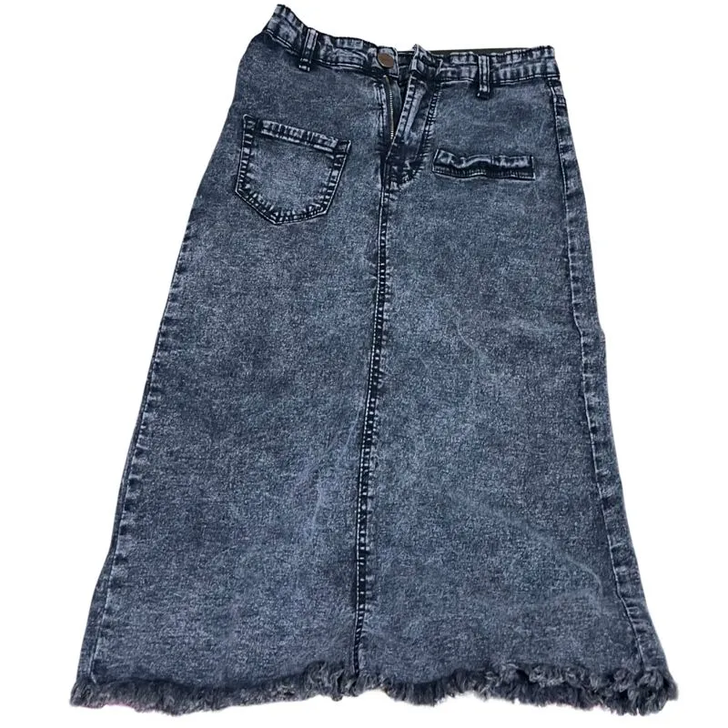 Rok Jeans Span Stretch Mid Black Acid photo 1
