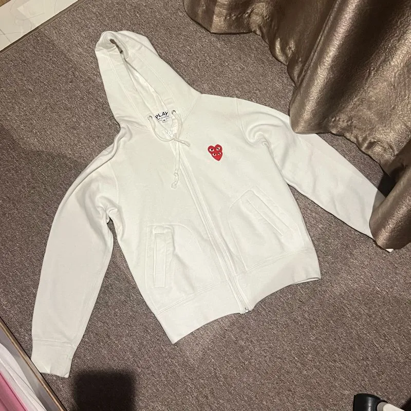 Hoodie cdg double heart white size M photo 1