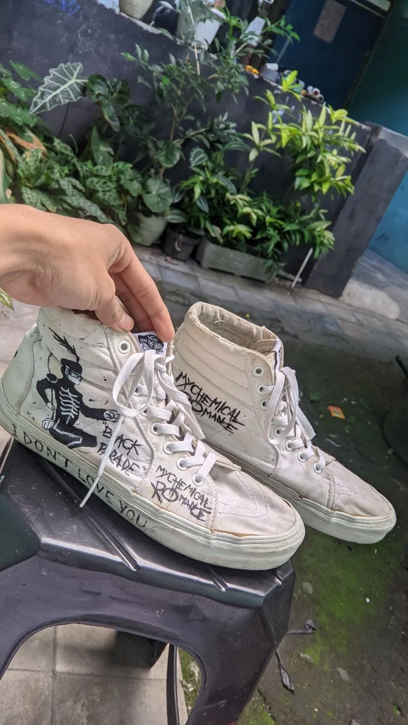 Vans SK8Hi custom paint MCR photo 1