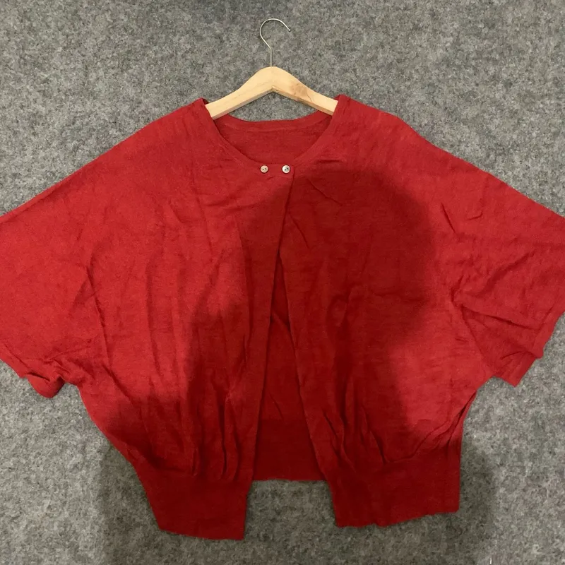 Casual Crop top Wanita red photo 1