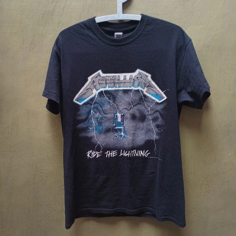 Tshirt/Kaos Band Metallica Ride The Lightning Gildan Heavy C photo 1