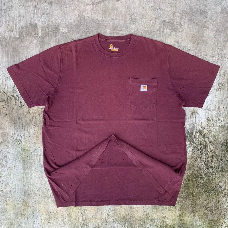 Distressed Carhartt pocket tee K87-PRT hard work shirt photo 1