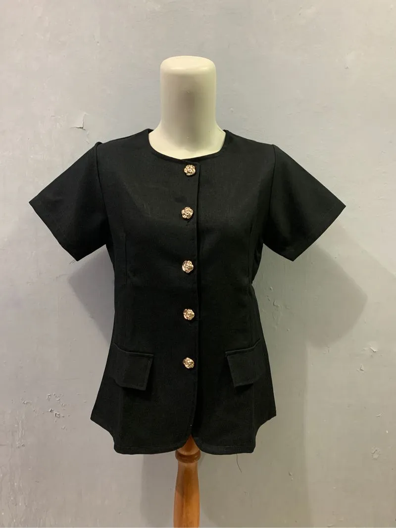 merlyn top / pearl button shirt photo 1