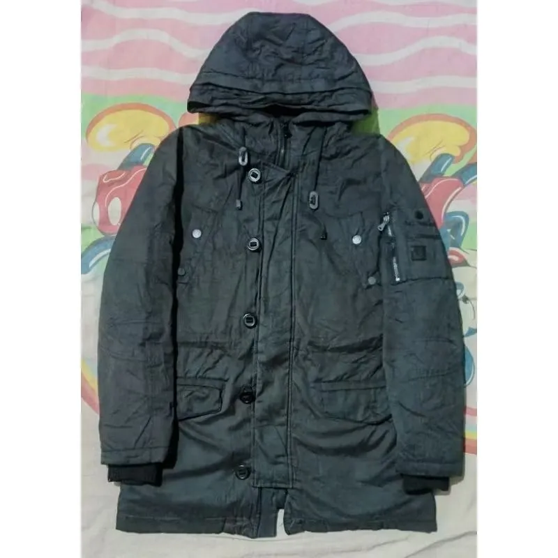 Down Jaket Parka Bulang Military Calvin Klein Black photo 1