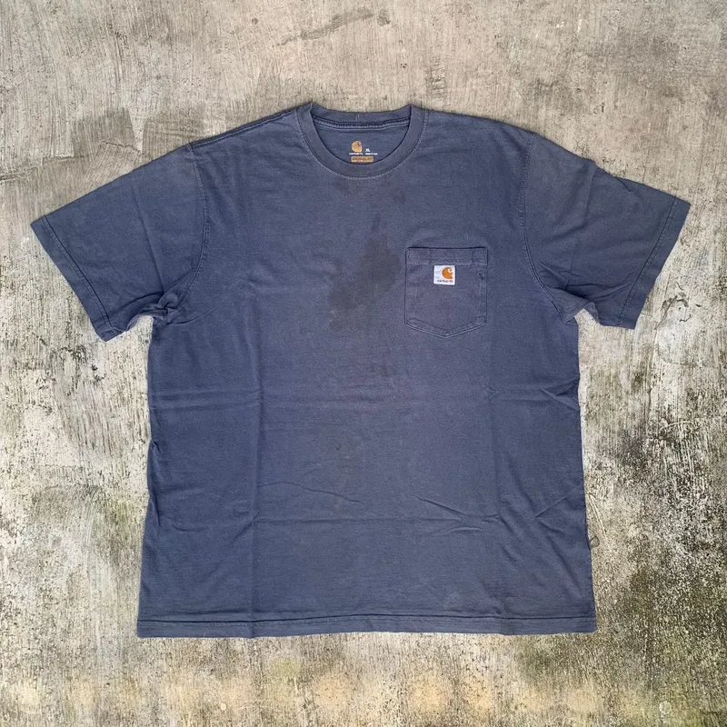 Carhartt pocket tee K87-NVY work shirt original photo 1
