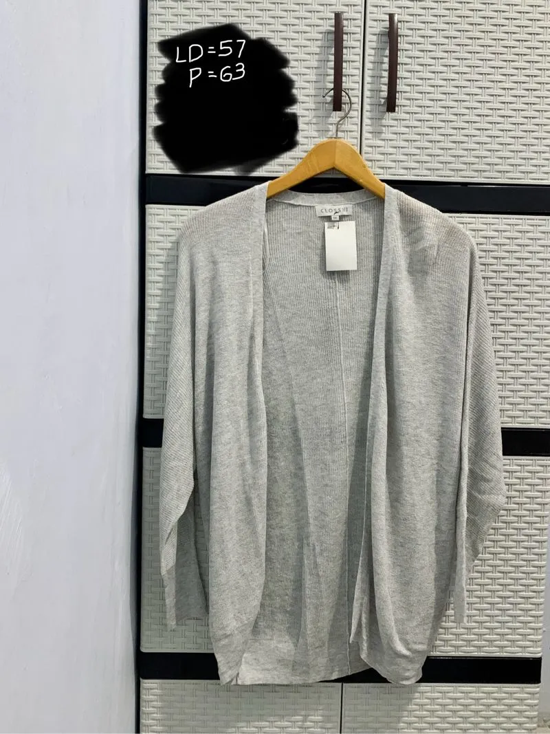 cardigan abu abu photo 1