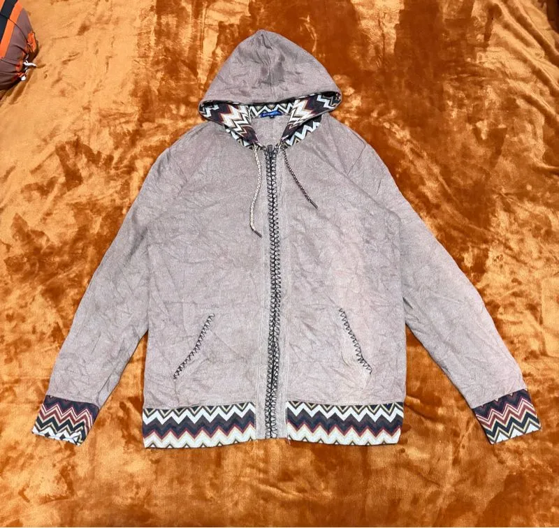 Vintage Semantic Design Navajo Style Hoodie Jacket photo 1