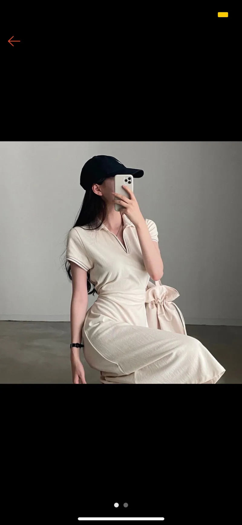 Casual Midi dress Wanita navy photo 1