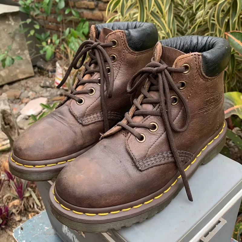 Martens Vintage Casual Boots Pria brown Preloved
