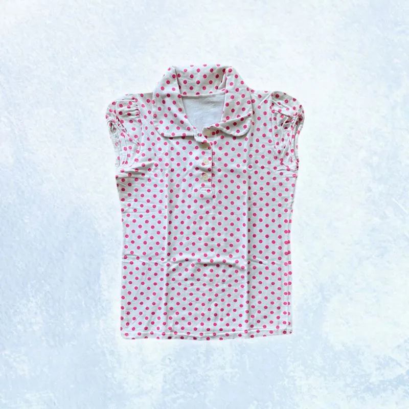 Pink Polkadot Top photo 1