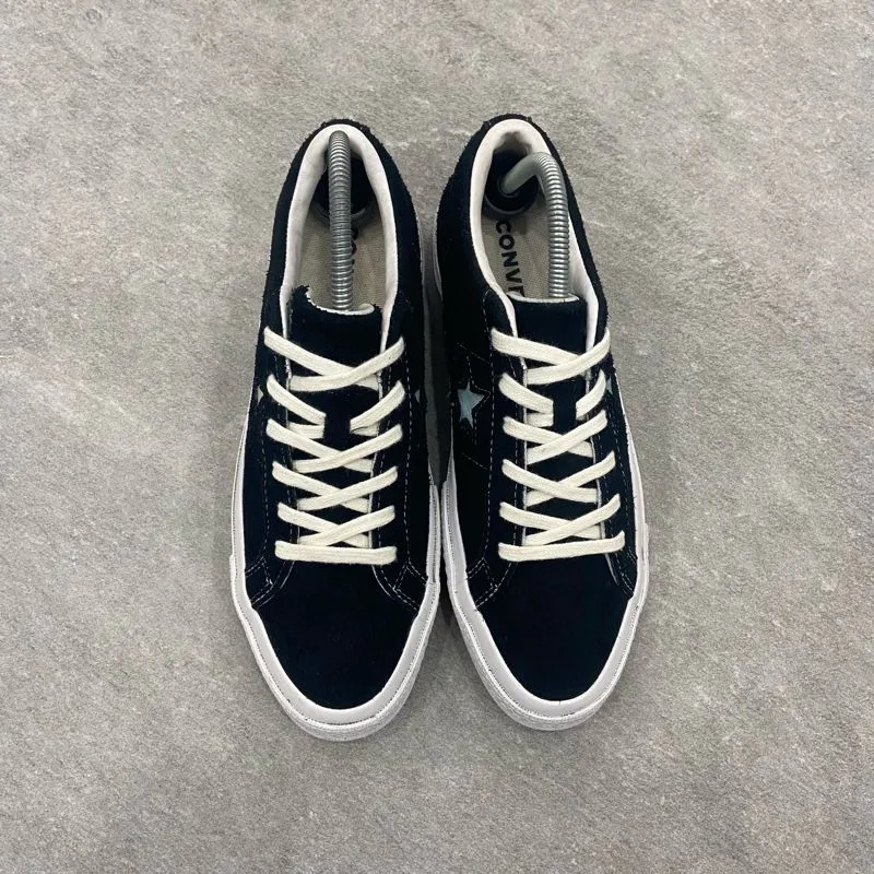 Converse One Star OX Suede Black White Original