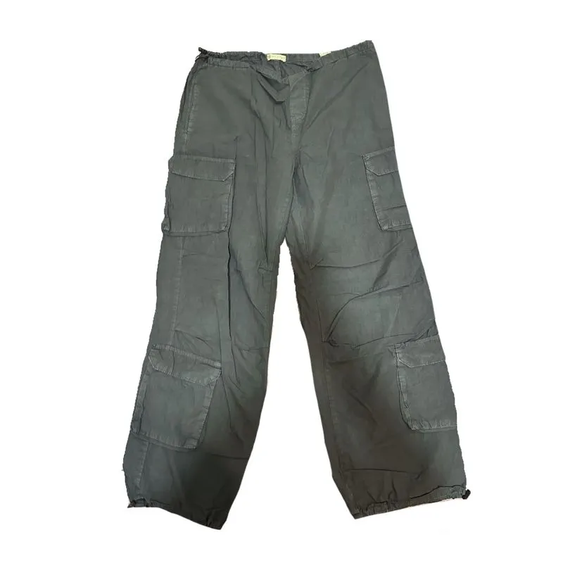 dark washed cargo pants photo 1