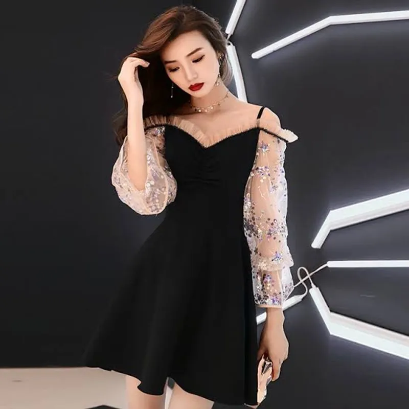 Luxury Fairy Going out dress Wanita black photo 1
