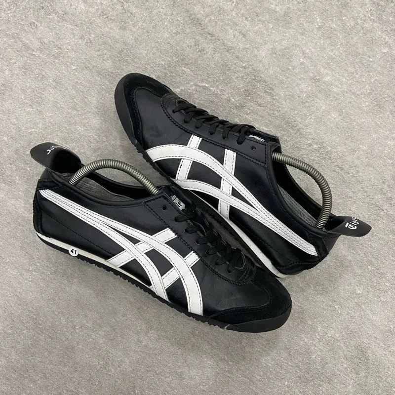 Onitsuka Tiger Mexico 66 Deluxe Leather Black White Original photo 1