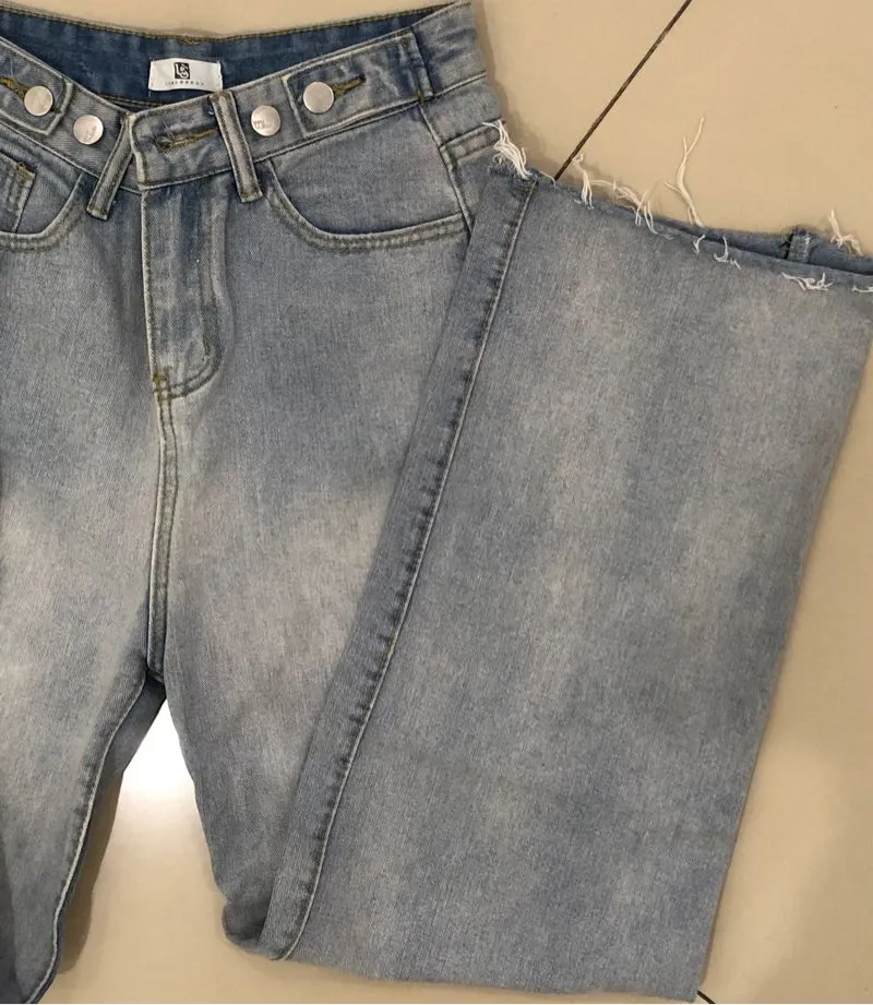 loose jeans high waist - light photo 1