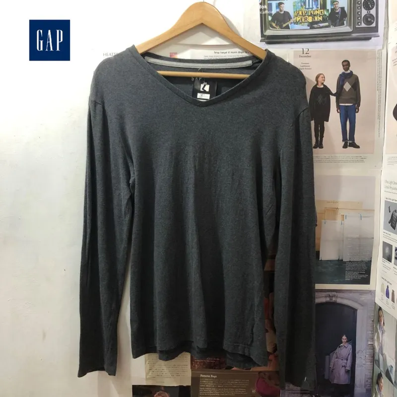 GAP Casual T-shirt Pria gray photo 1
