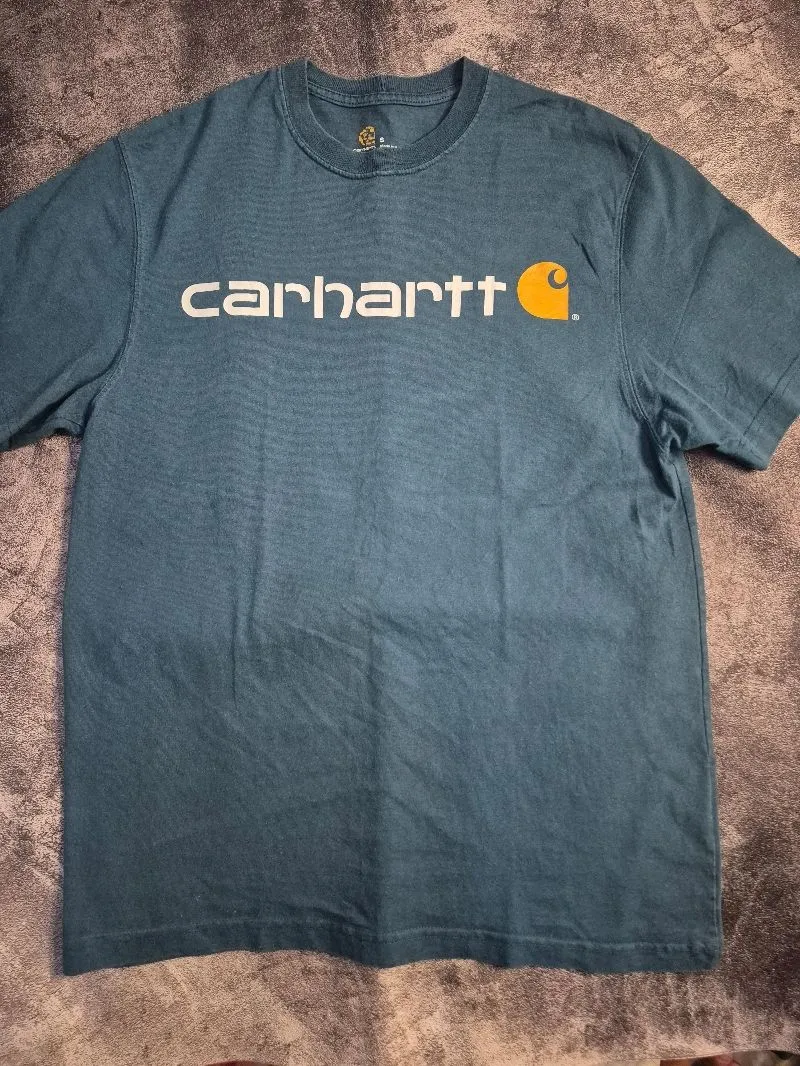 Carhartt Casual T-shirt Pria navy blue photo 1