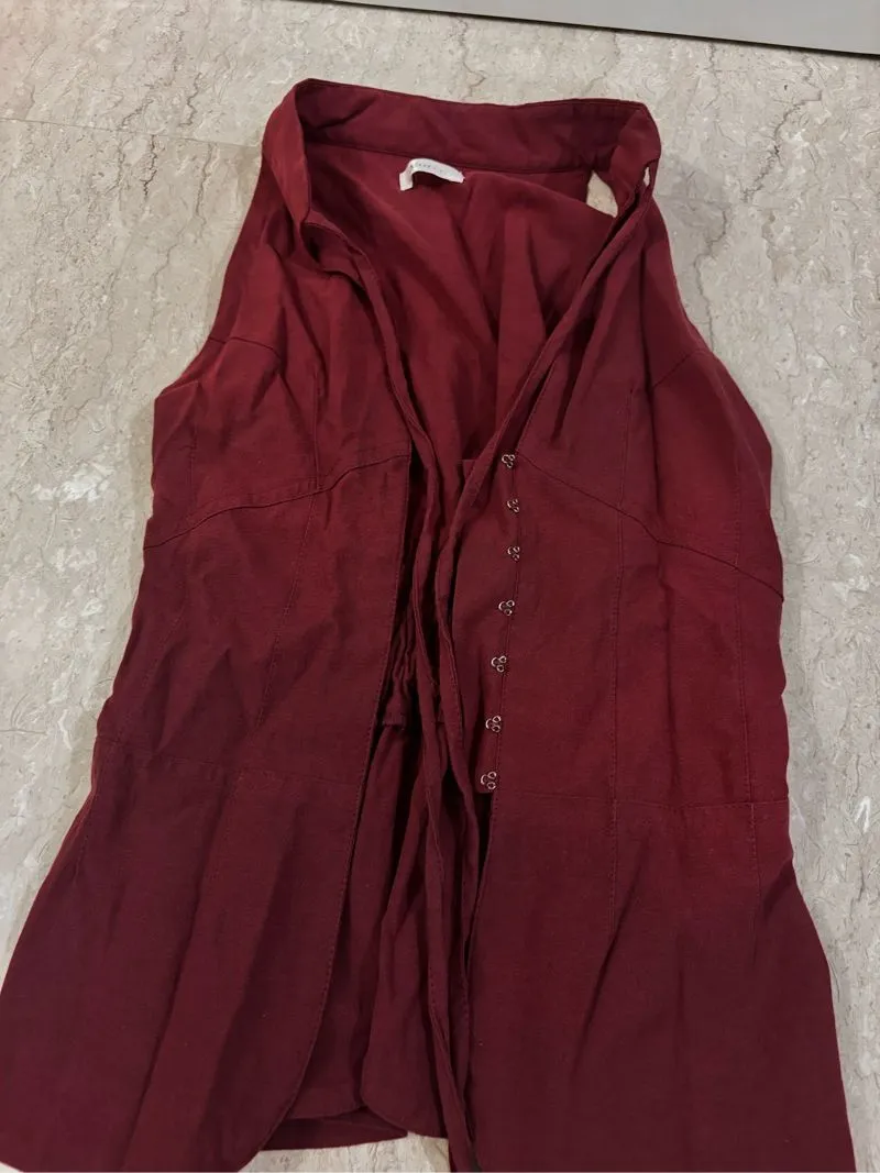 Evelyn top freesize Maroon photo 1
