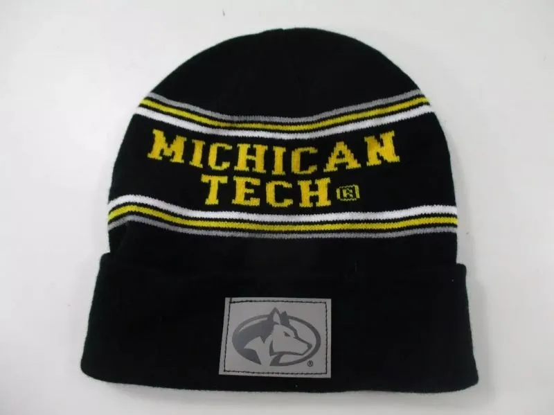 MICHIGAN TECH HUSKIES BEANIE HAT photo 1