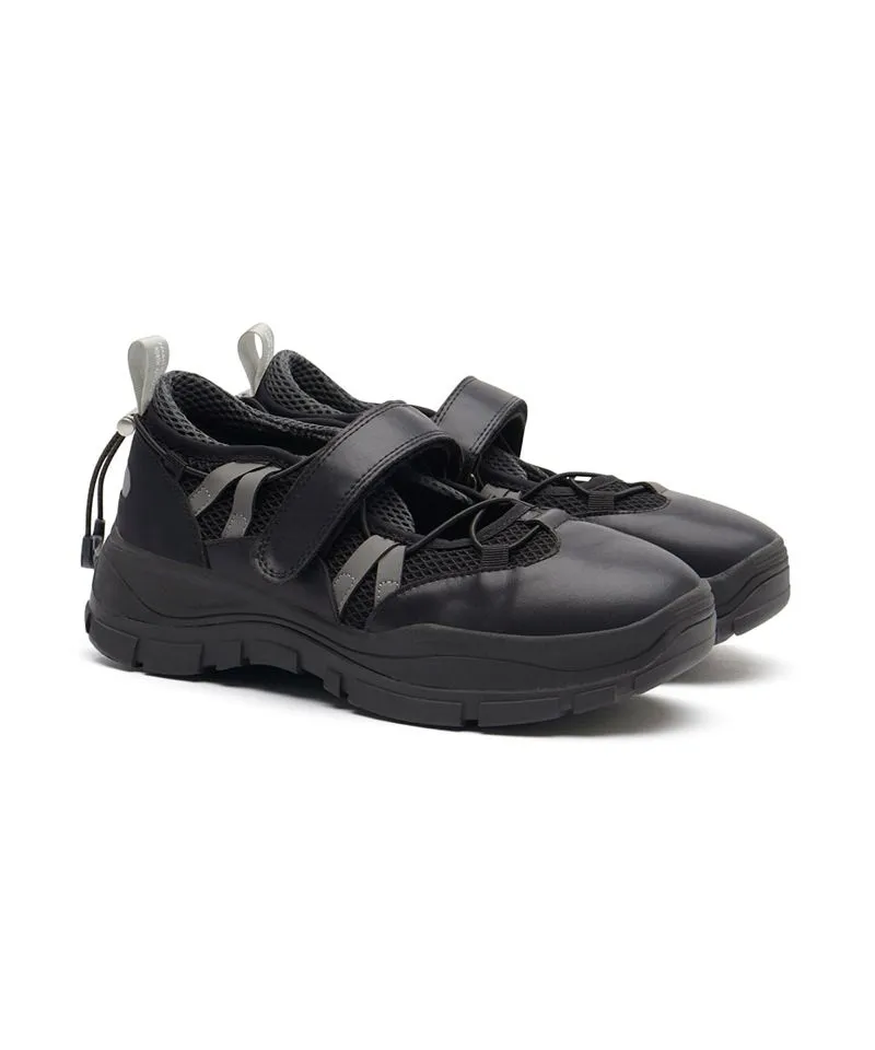 SEPATU BRYN VELCRO SNEAKERS (MESH) V2 - BLACK photo 1