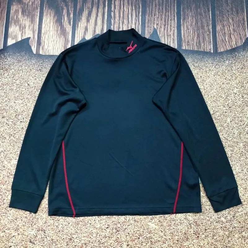 kaos panjang hitam pria MIZUNO kaos jersey olah raga long  photo 1