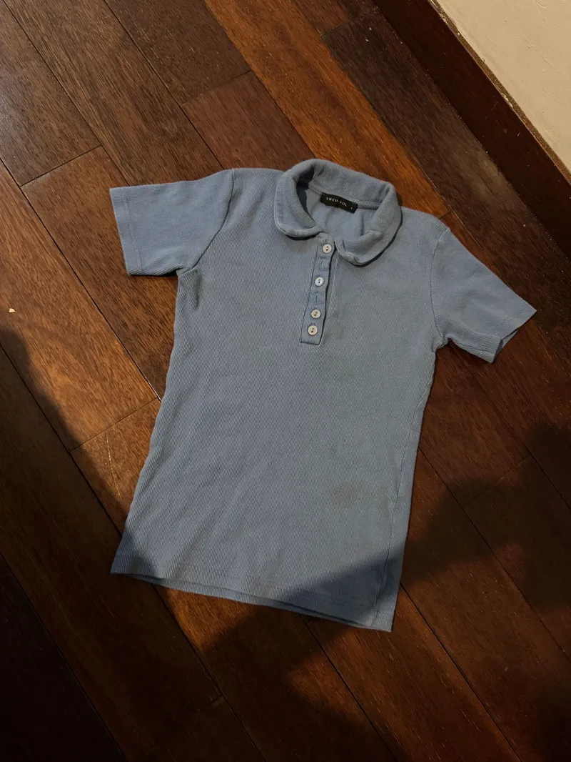 Casual T-shirt Wanita blue photo 1