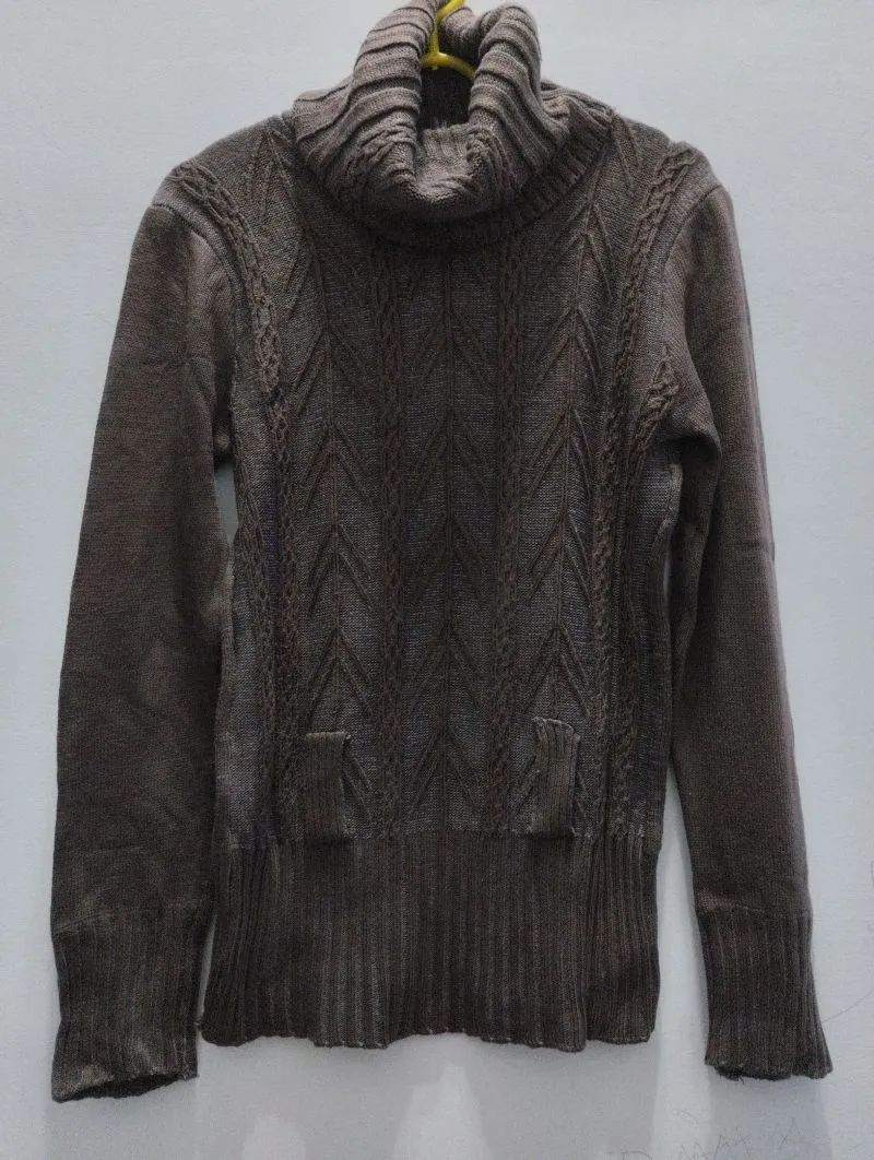 SWEATER RAJUT TURTLE NECK / INNER TURTLE NECK COKLAT TANAH photo 1