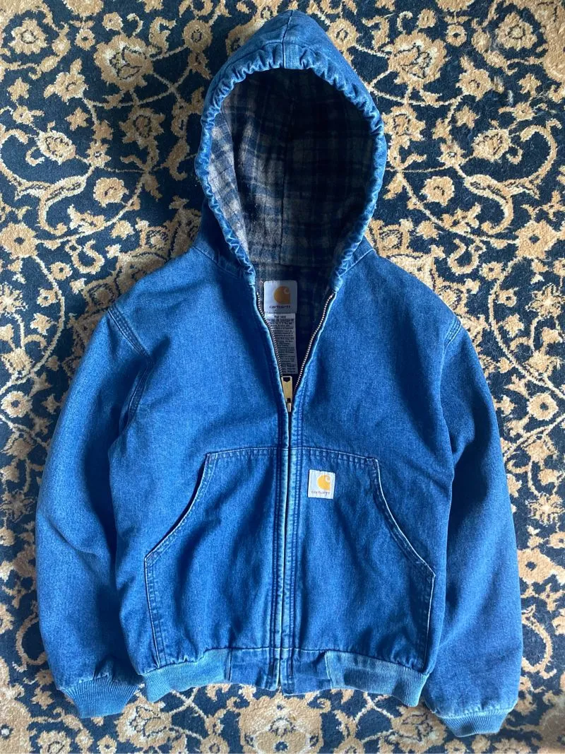 Carhatt active jacket denim Y07 DST photo 1