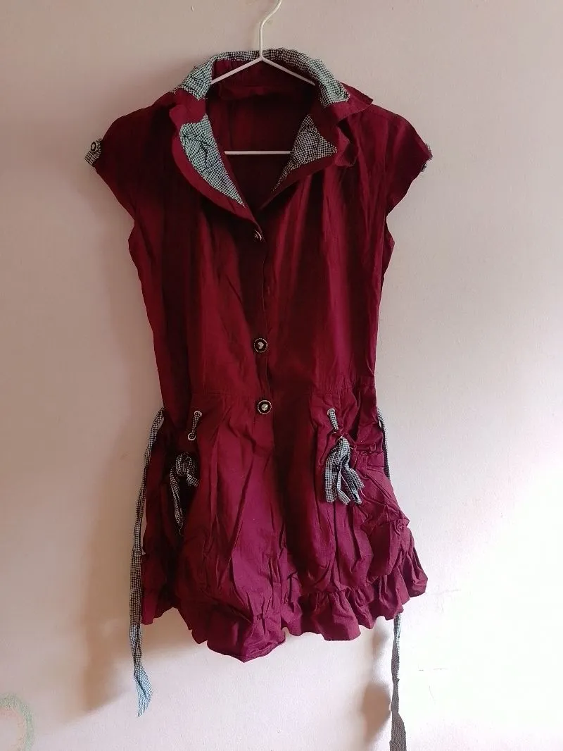 Merah Marun 🔴 Mididress photo 1