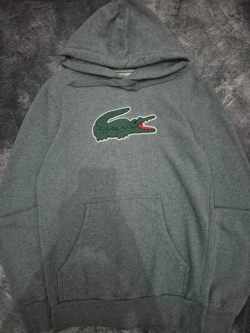 Lacoste Casual Hoody Pria gray photo 1