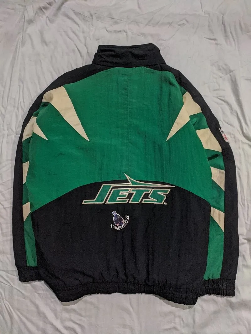jaket vintage newyork jets nfl apex one pro line photo 1