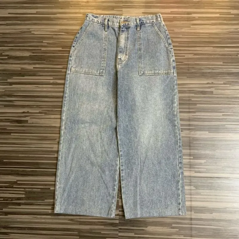 celana panjang denim pants neukkimpyo baggy jeans fatigue photo 1