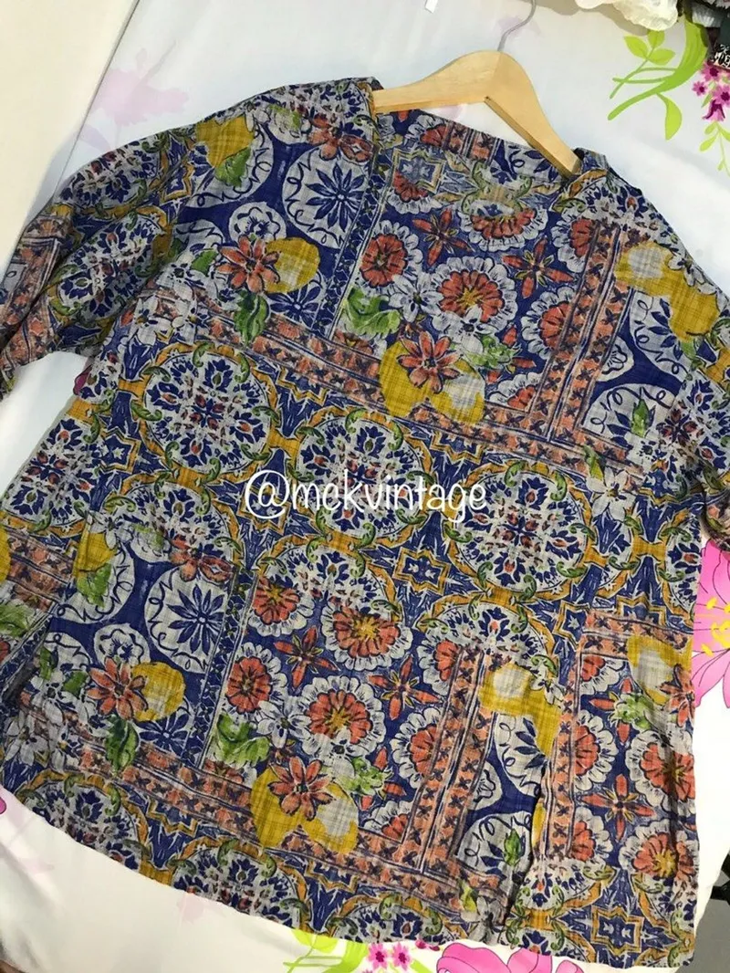 Baju print handblock pattern vintage photo 1