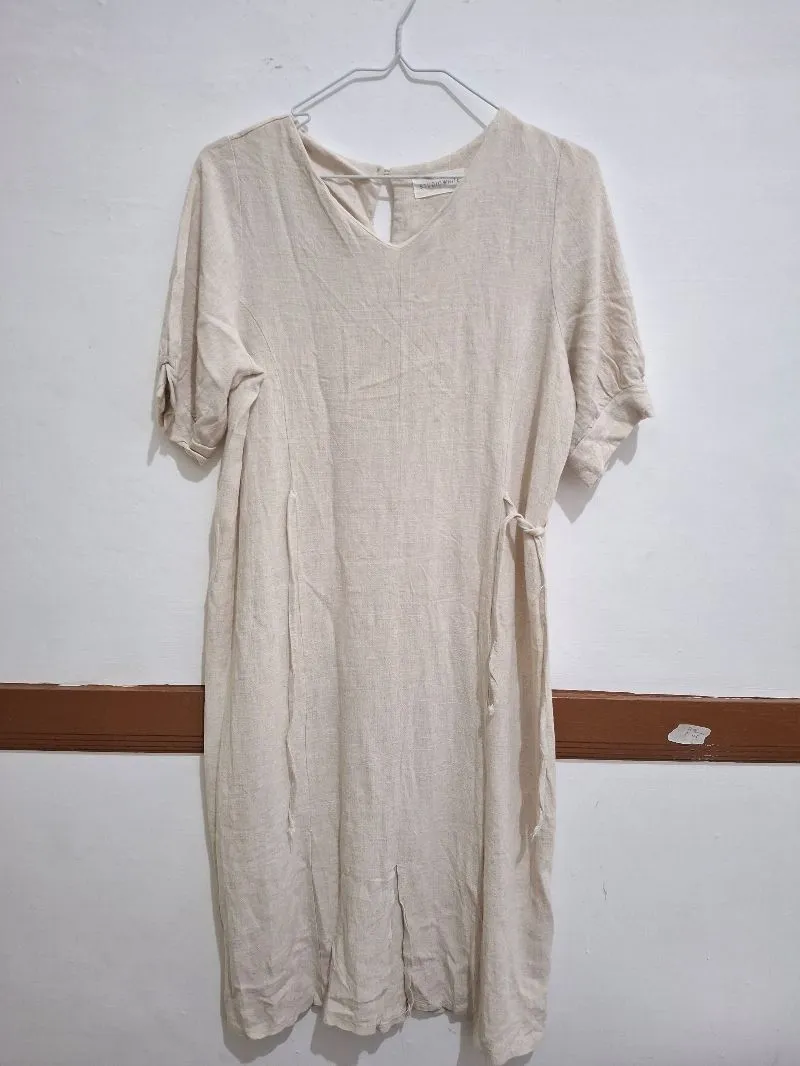 Linen Dress Studio White-Ivory-Casual-Minimalist Net Price photo 1