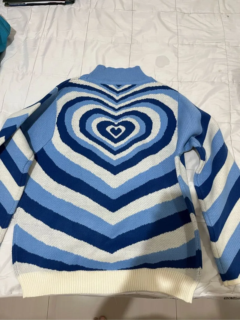 sweater love biru photo 1