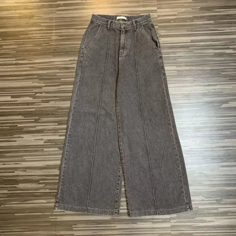 celana panjang denim pants baggy jeans pecah pola MELL DE photo 1