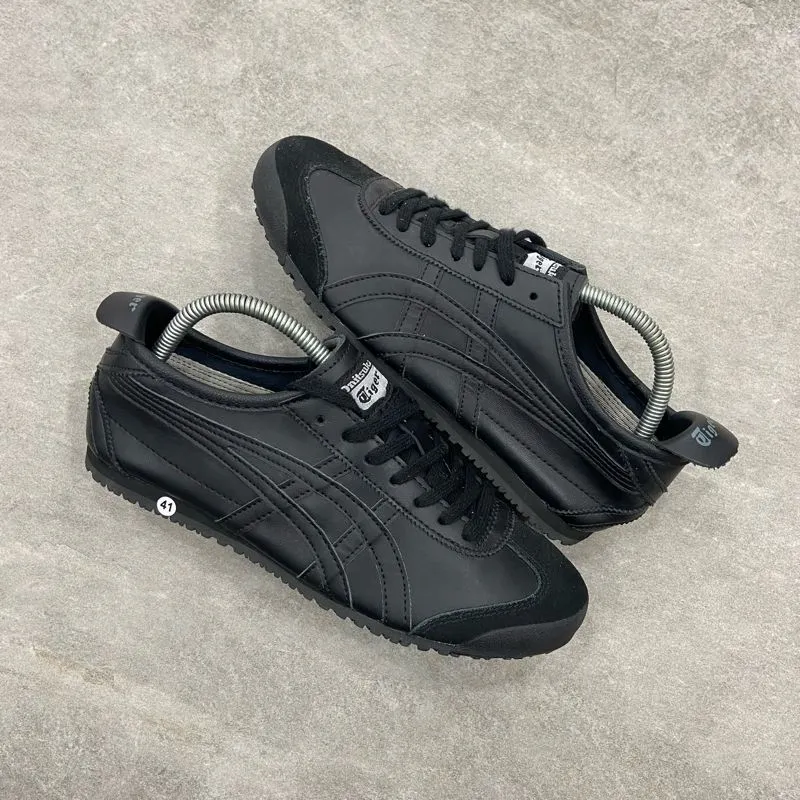 Onitsuka Tiger Mexico 66 Deluxe Leather Full Black Preloved