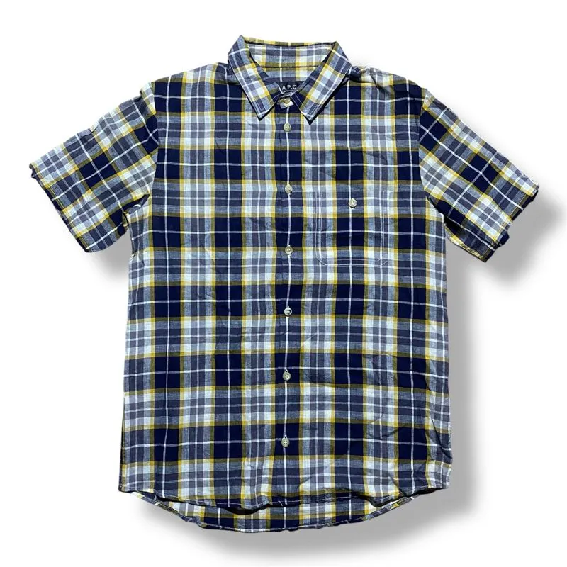 A P C Classic Plaid Button Shirt photo 1