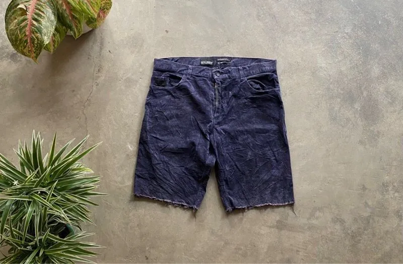 STUSSY CORDUROY CROP PANTS photo 1