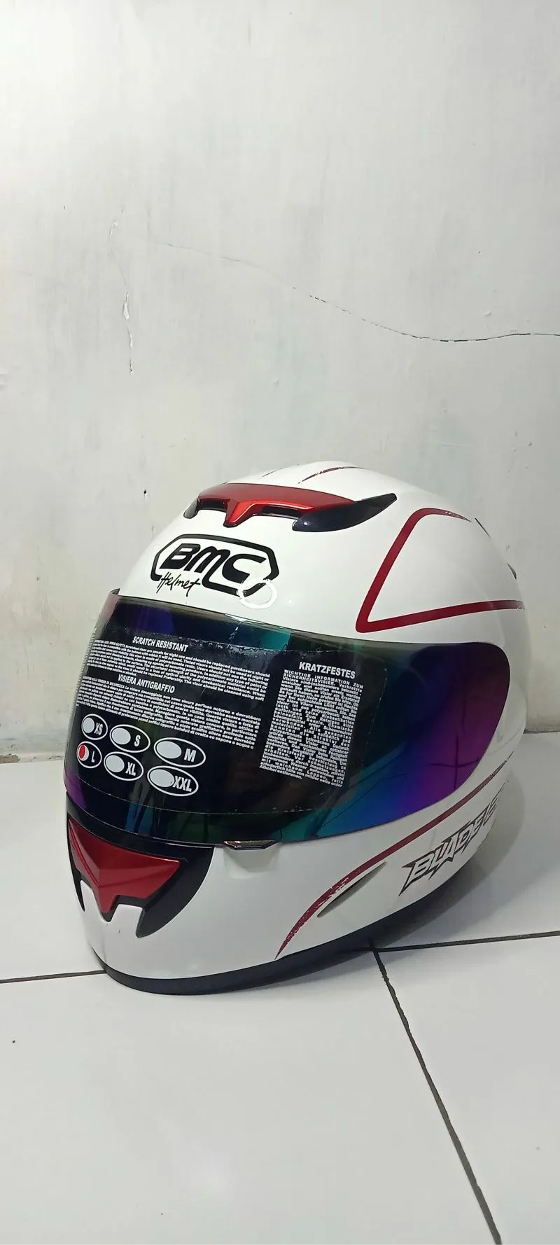 Helm Full Face White BMC Blade 200 photo 1