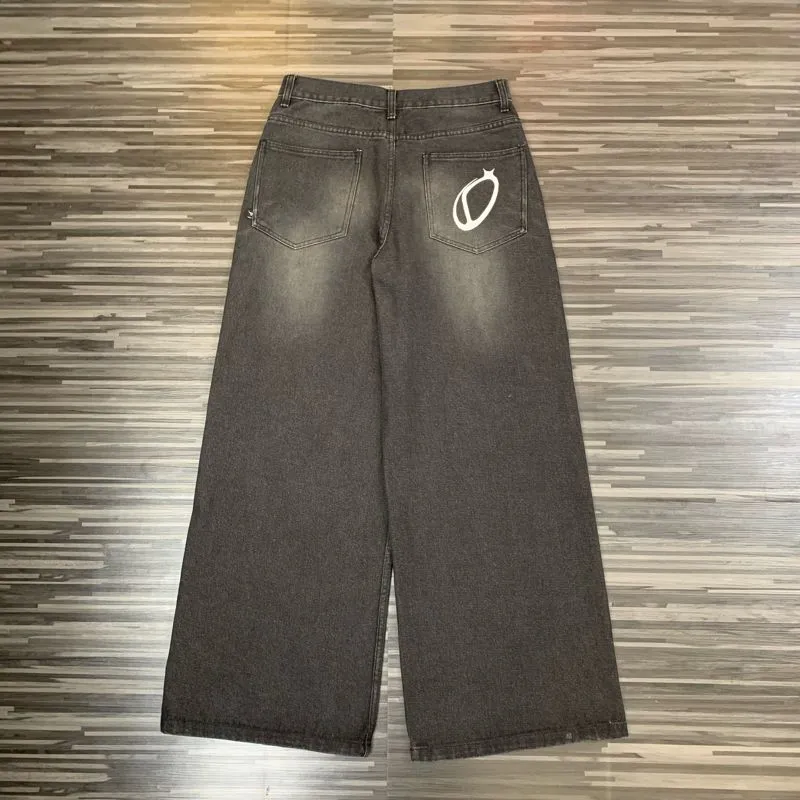 celana panjang denim pants demoan black baggy jeans original photo 1