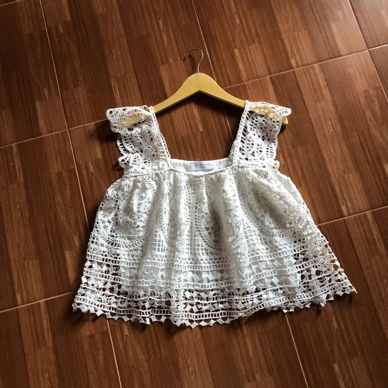crop top lace photo 1