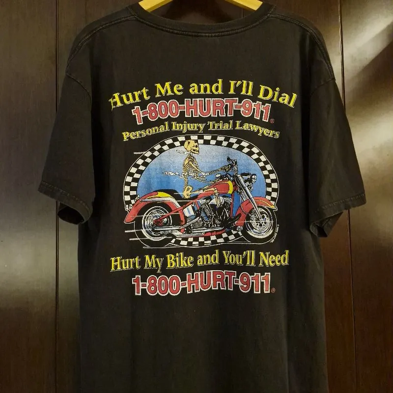 Kaos Vintage Skull Biker Tshirt T-Shirt Baju photo 1