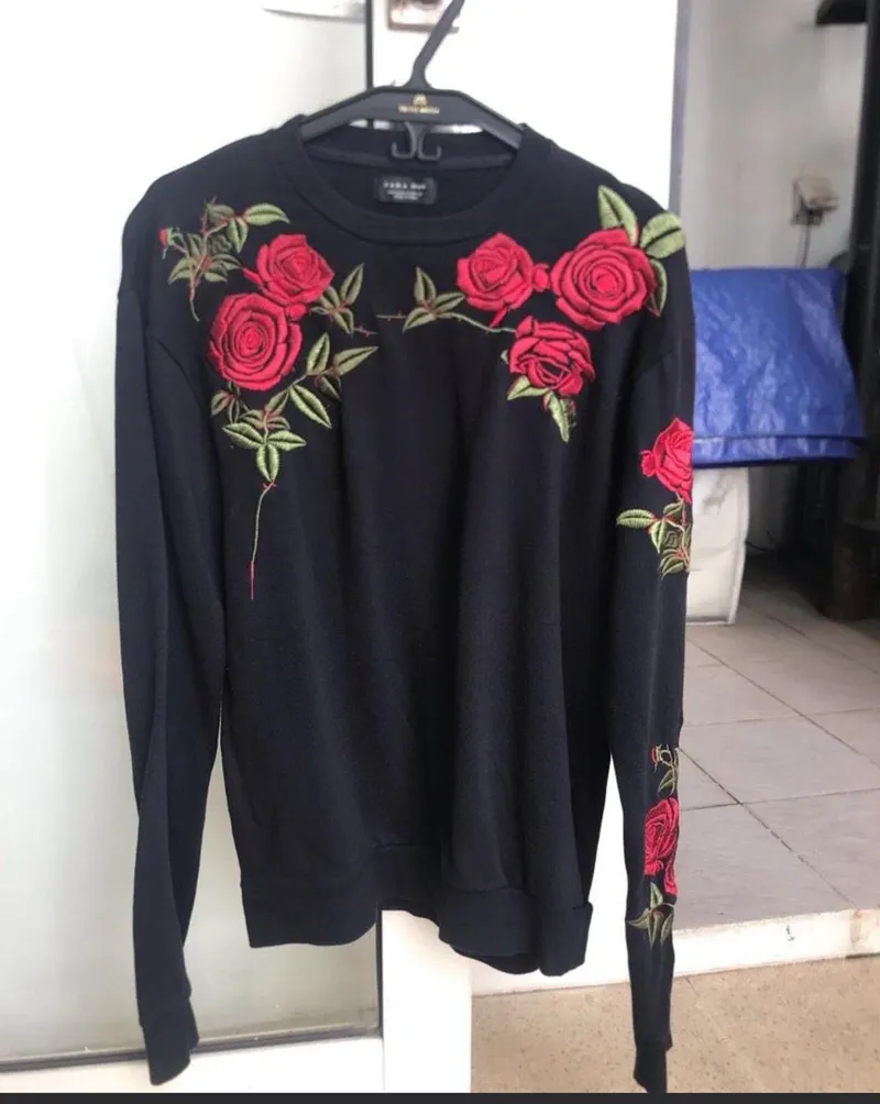 ZARA Casual Sweatshirt Pria black photo 1