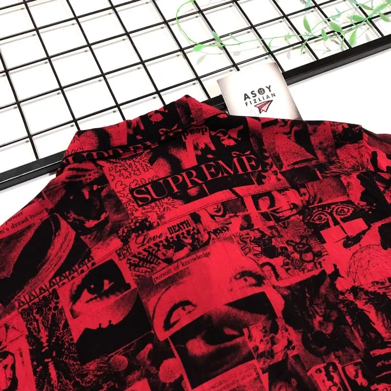 Kemeja Open collar supreme